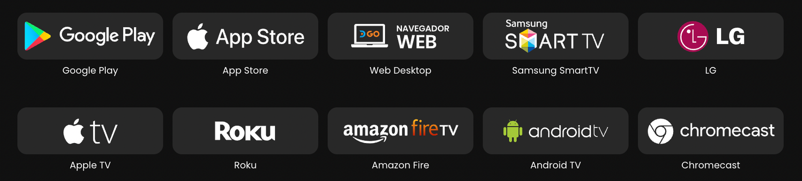 Dispositivos compatibles con DGO